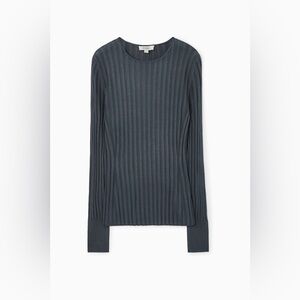 COS Rib Knit Long Sleeve Top